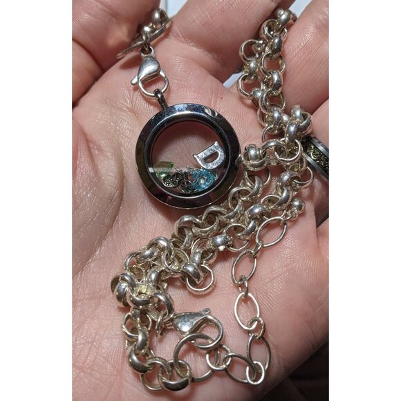 Origami Owl Silver Floating Locket Necklace - Picture 8 of 9